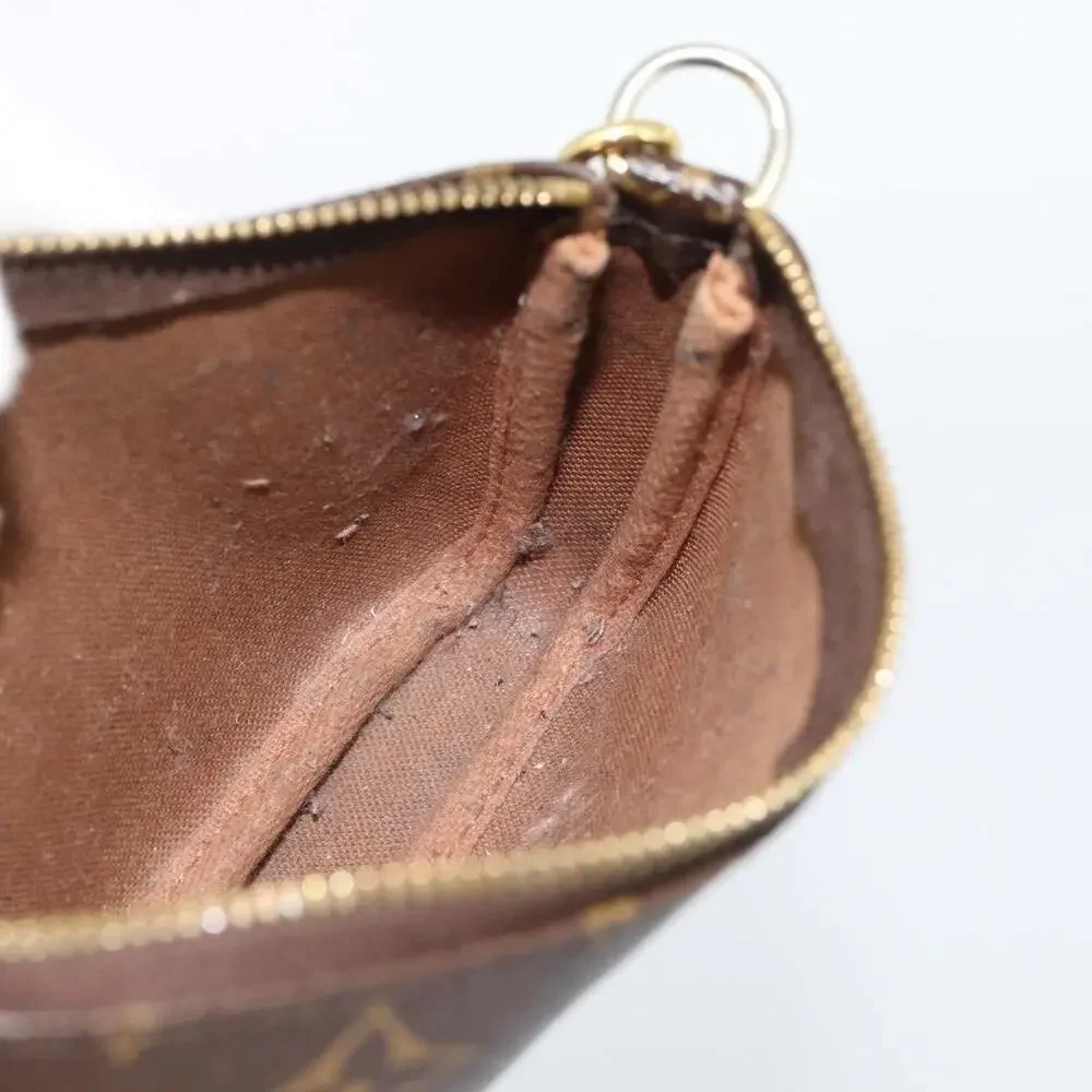 Louis Vuitton Monogram Mini Pochette Accessoires Pouch Brown